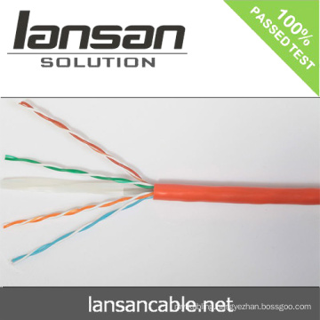 Lansan 4 pair utp cat6 network cables 305m 23awg BC pass fluke test good quality and factory price